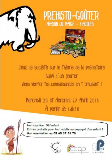 affiche Préhisto-gouter
