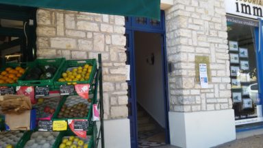 L'entrée de la galerie