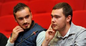 2 jeunes ambassadeurs lotois Geoffrey Crabet et Marc Albert