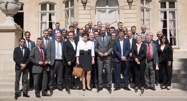 Les chefs d'entreprise du Lot à Matignon