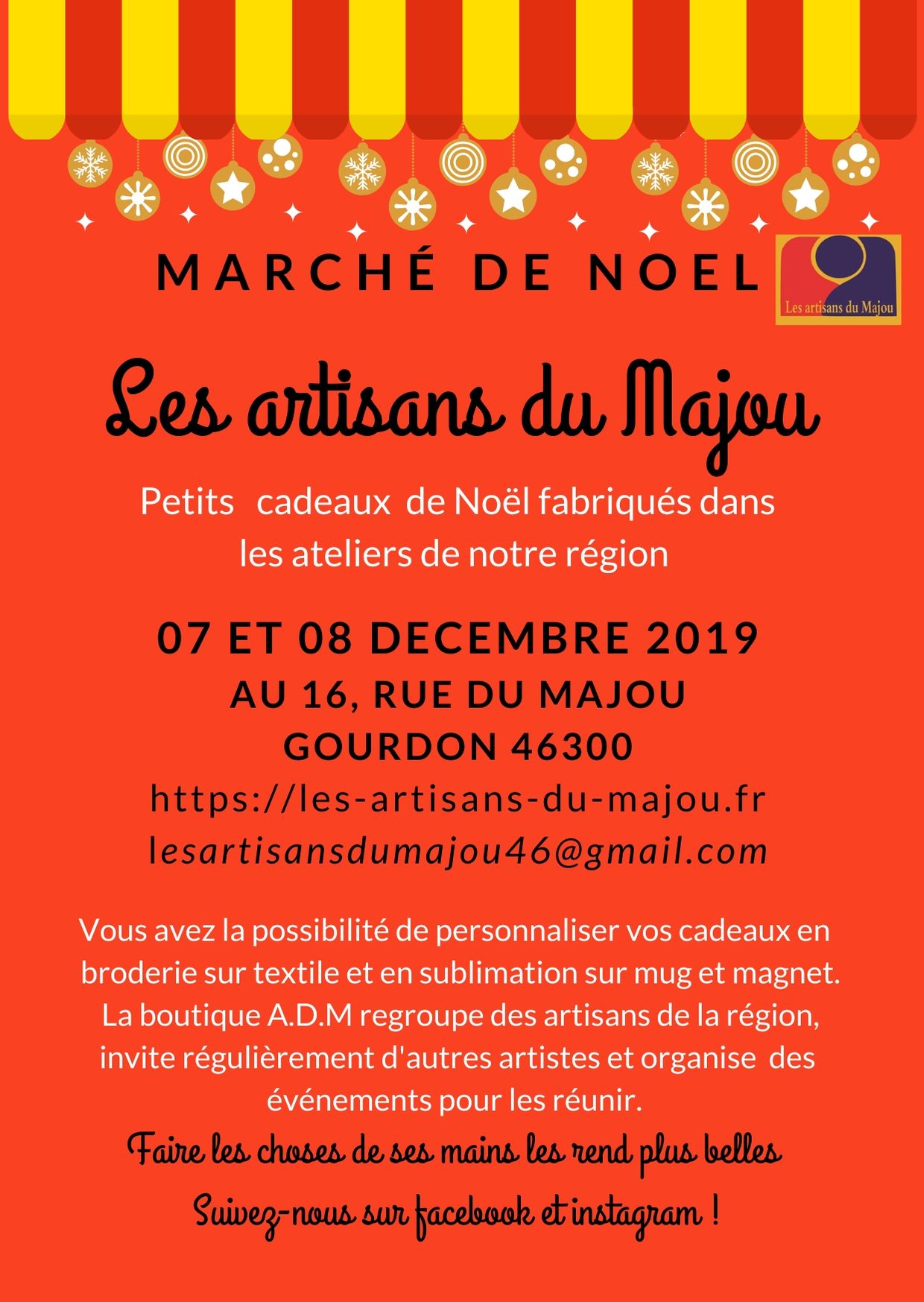 Marché de Noel gourdon