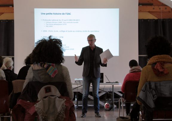 Conférence de François Pouthier – Journées méthodologie d’Education Artistique et Culturelle 2019 – © Léa Coispel / ADDA du Lot
