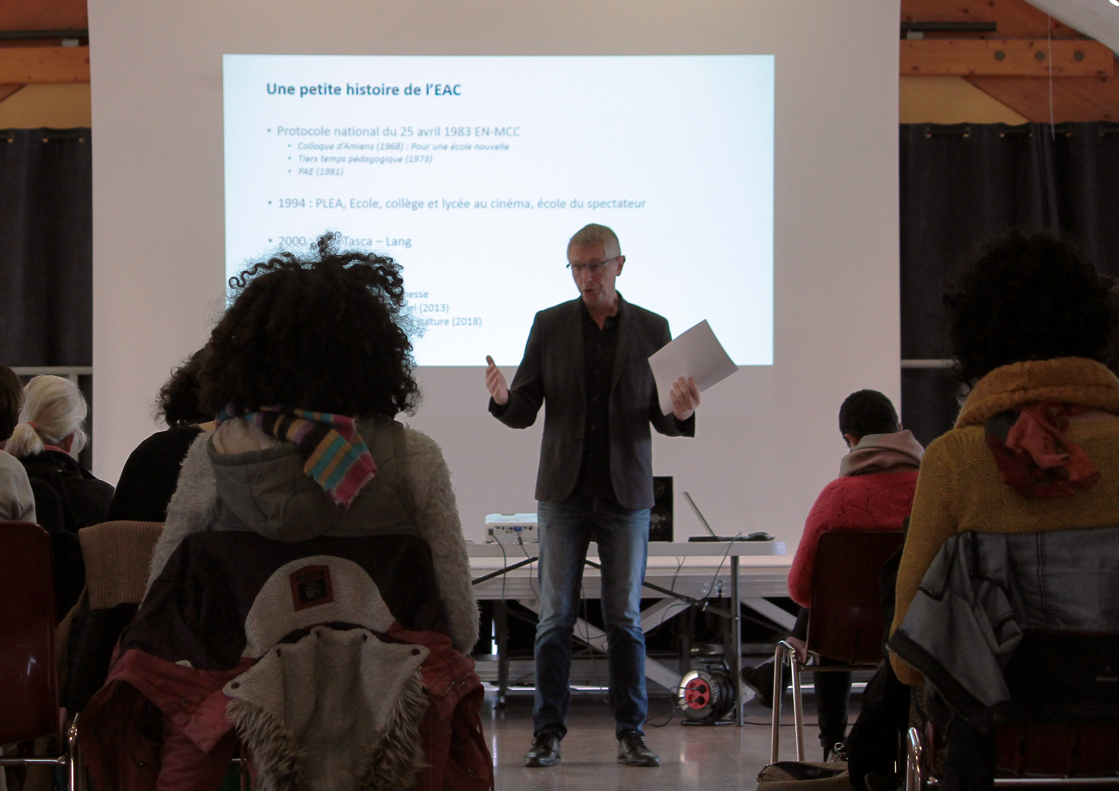 Conférence de François Pouthier – Journées méthodologie d’Education Artistique et Culturelle 2019 – © Léa Coispel / ADDA du Lot