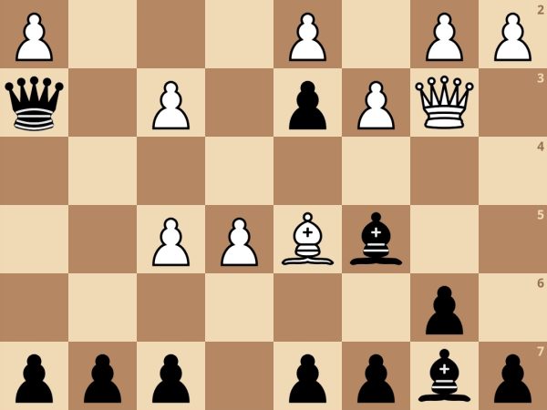 Les Noirs jouent et matent en deux coups