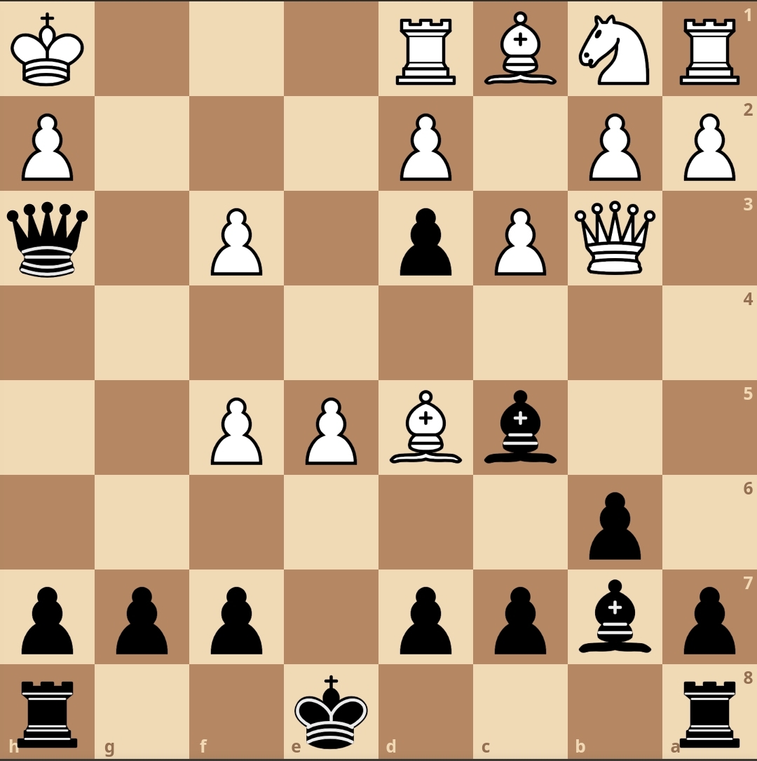 Les Noirs jouent et matent en deux coups